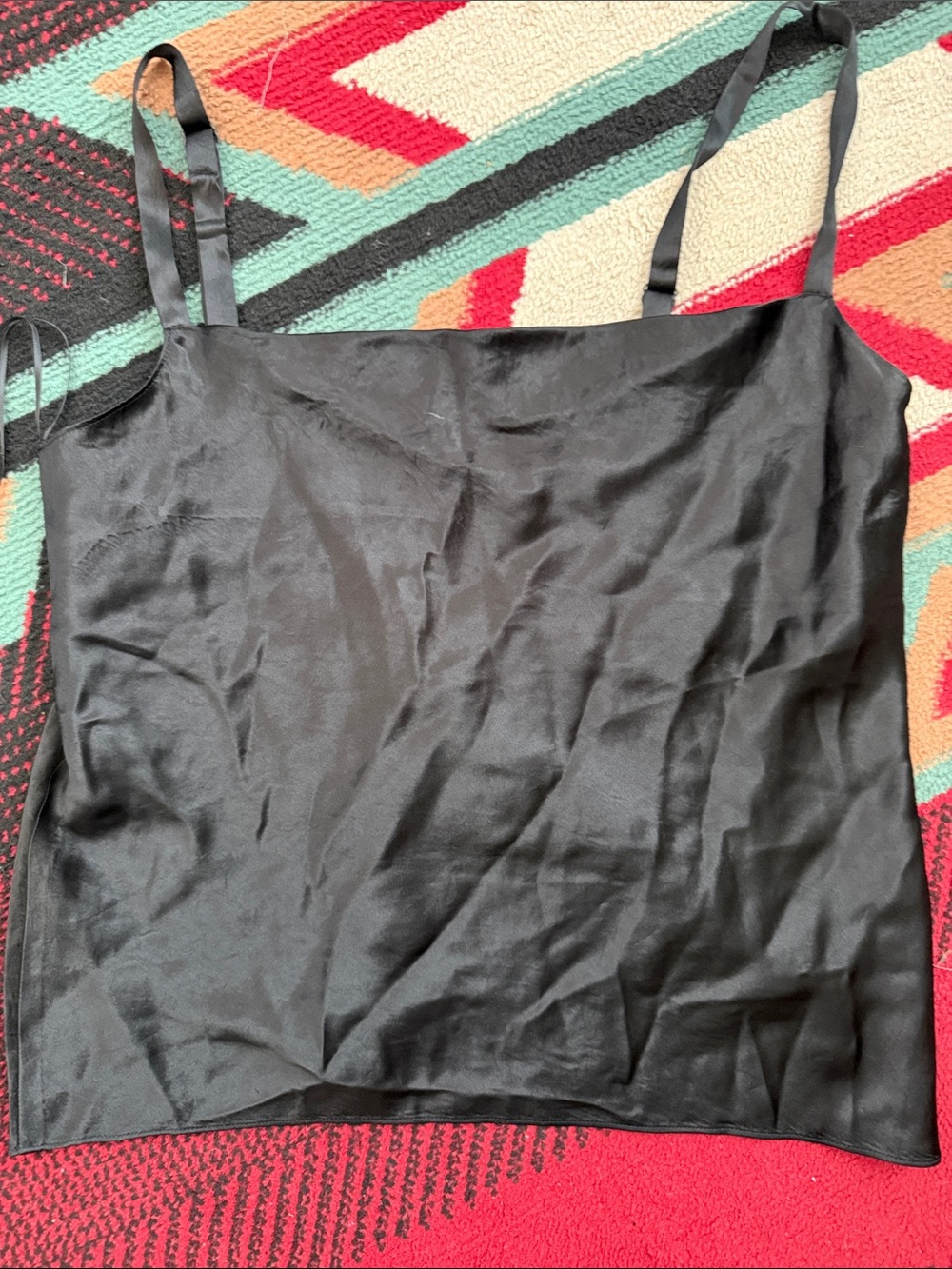 Vince Black Satin Slip Cami